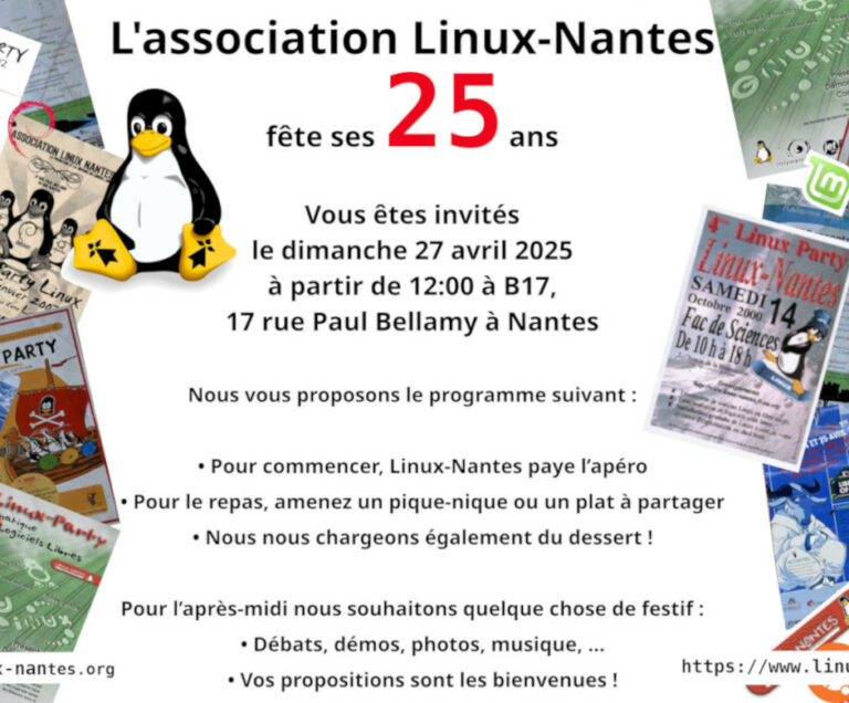 Anniversaire des 25 ans - Carton d'invitation (CC-BY-NC-SA)